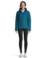 Woods Women's Bennington Midlayer Puffer Jacket, Lightweight, Insulated Down, Hooded