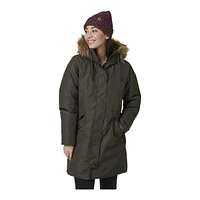 Helly Hansen Women's Alva LifePocket Winter Parka/Jacket, Long, Insulated Synthetic, Hooded