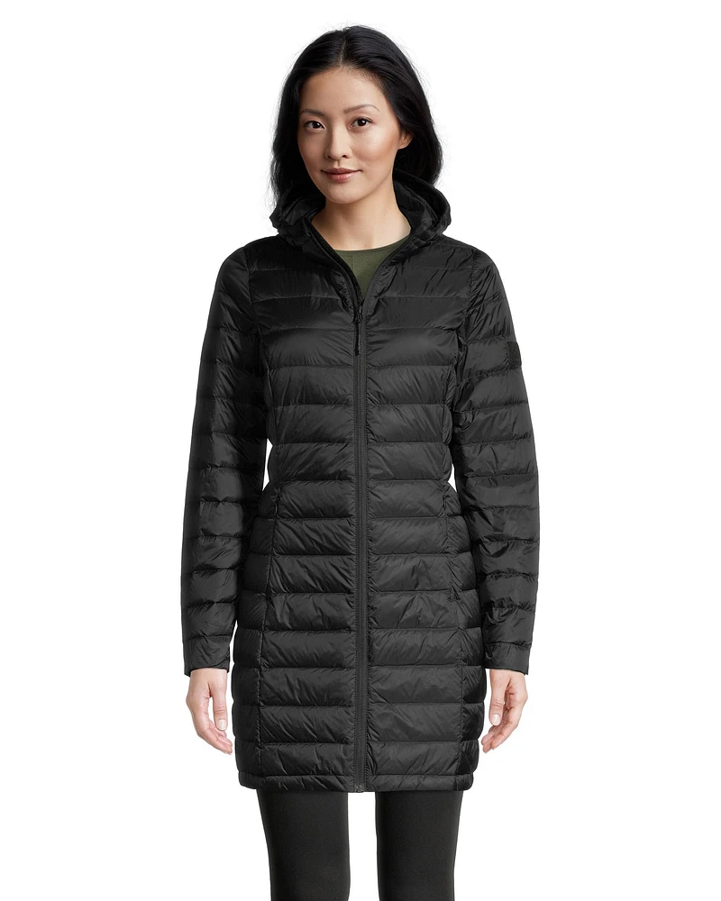 McKINLEY Women's Wells Long Winter Jacket, Long, Insulated Synthetic, Hooded, Breathable