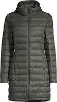 McKINLEY Women's Wells Long Winter Jacket, Long, Insulated Synthetic, Hooded, Breathable