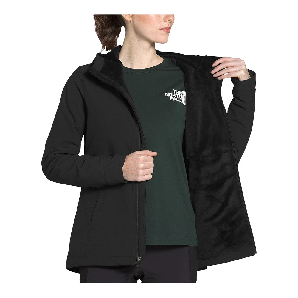 The North Face Women's Shelbe Raschel Water-Resistant Fleece-Lined Hooded Jacket