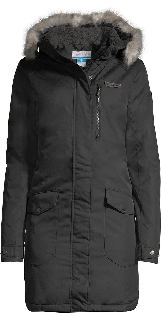 Columbia Women's Suttle Mountain Long Winter Jacket, Long, Insulated Synthetic, Hooded