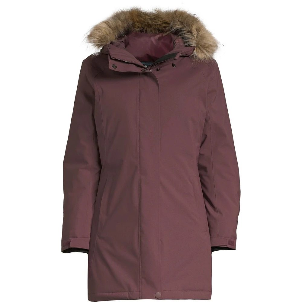 Woods Women's Smythe Stretch Winter Parka/Jacket, Long, Insulated Down, Hooded