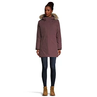 Woods Women's Smythe Stretch Winter Parka/Jacket, Long, Insulated Down, Hooded