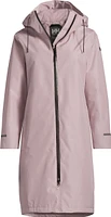 Helly Hansen Women's Aspire Hooded Rain Jacket, Breathable, Waterproof, Insulated, Long