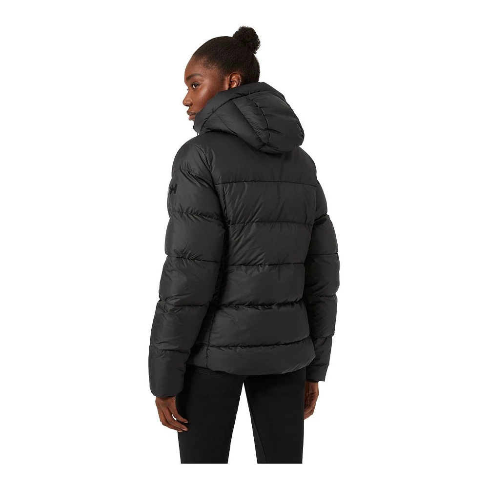 Helly Hansen Women's Active Puffer Winter Jacket, Short, Insulated Synthetic, Hooded