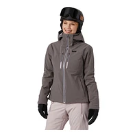 Helly Hansen Women's Alphelia LifaLoft Winter Ski Jacket, Insulated, Hooded, Waterproof