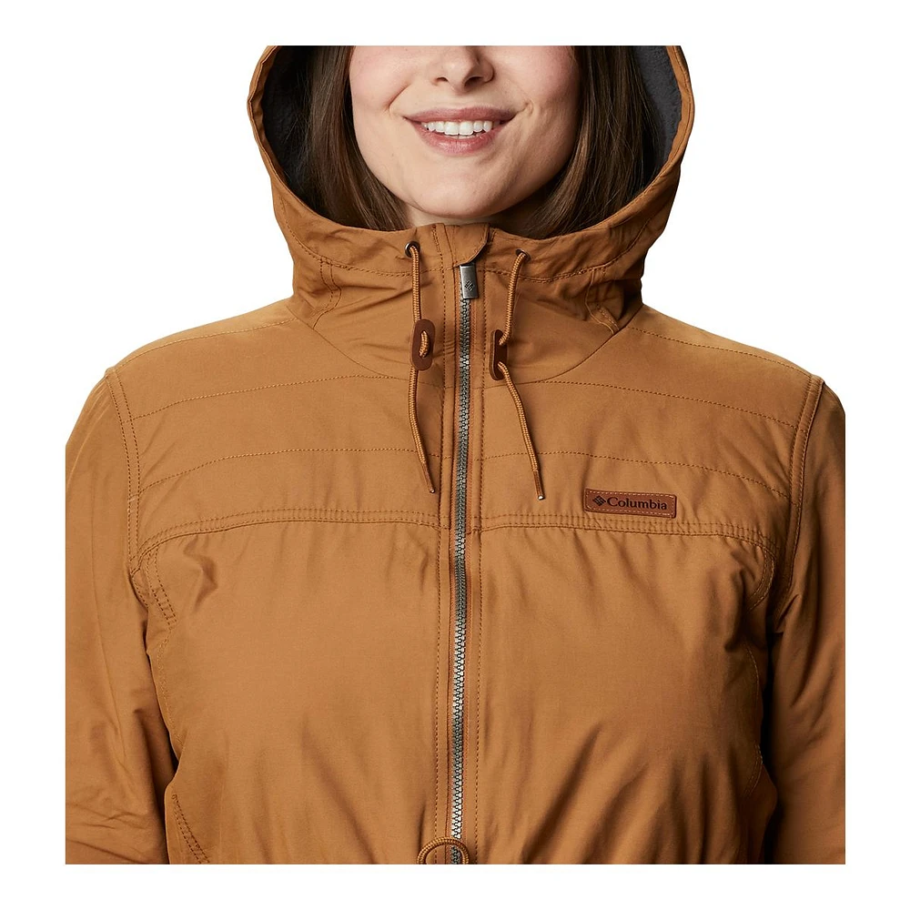 Columbia Women's Chatfield Hill Spring/Fall Jacket, Long, Insulated Synthetic, Hooded