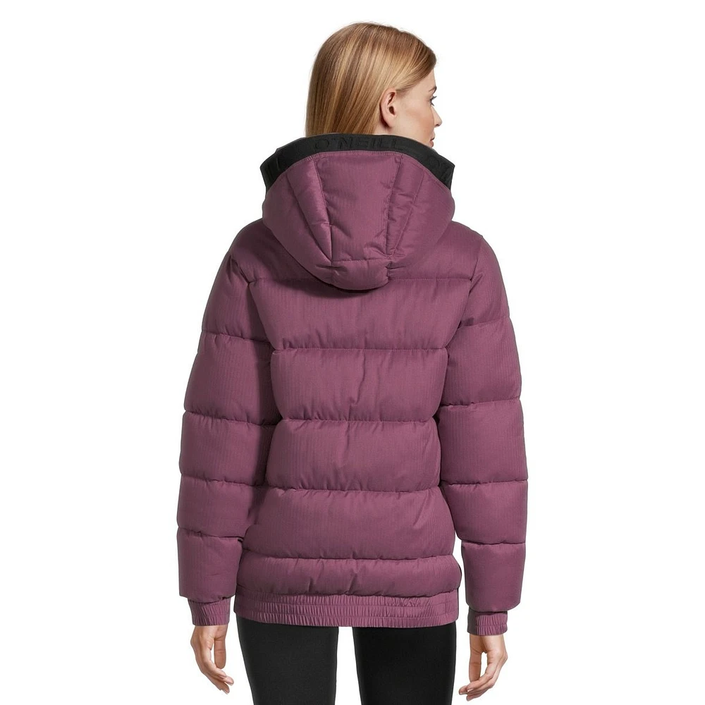 O'Neill Women's Gaby Winter Puffer Jacket, Insulated, Hooded