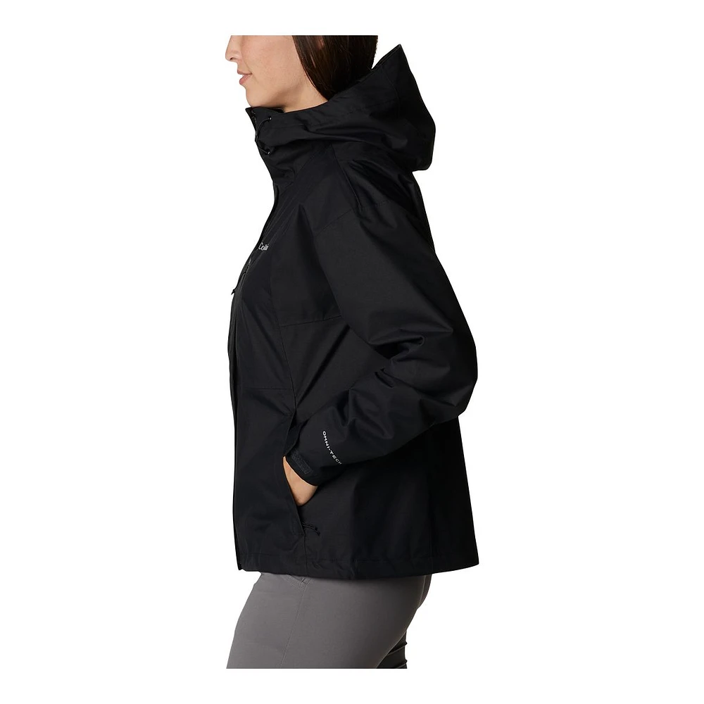 Columbia Women's Hikebound Omni-Tech Hooded Waterproof Rain Jacket