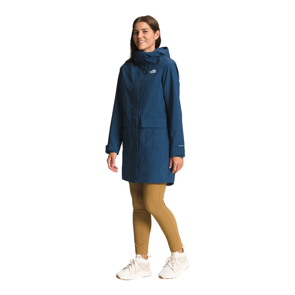 The North Face Women's City Breeze II Hooded Rain Parka, Waterproof, Breathable