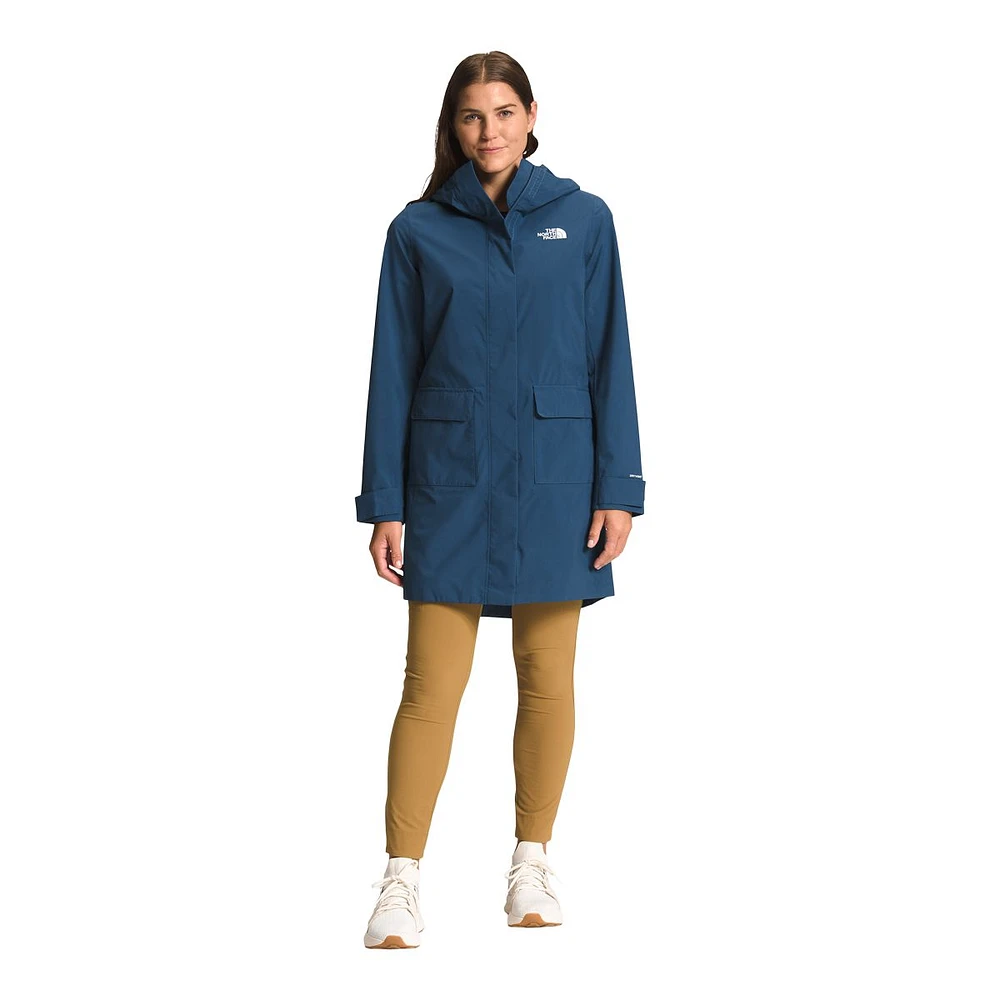 The North Face Women's City Breeze II Hooded Rain Parka, Waterproof, Breathable