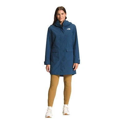 The North Face Women's City Breeze II Hooded Rain Parka, Waterproof, Breathable, Windbreaker