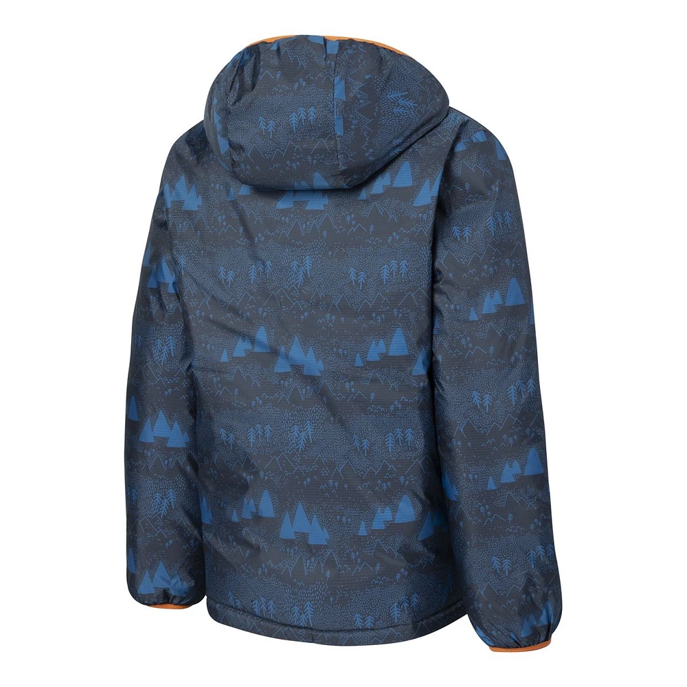 Woods Boys' Benington Winter Jacket, Kids', Down, Puffer, Insulated, Water Repellent, Hooded