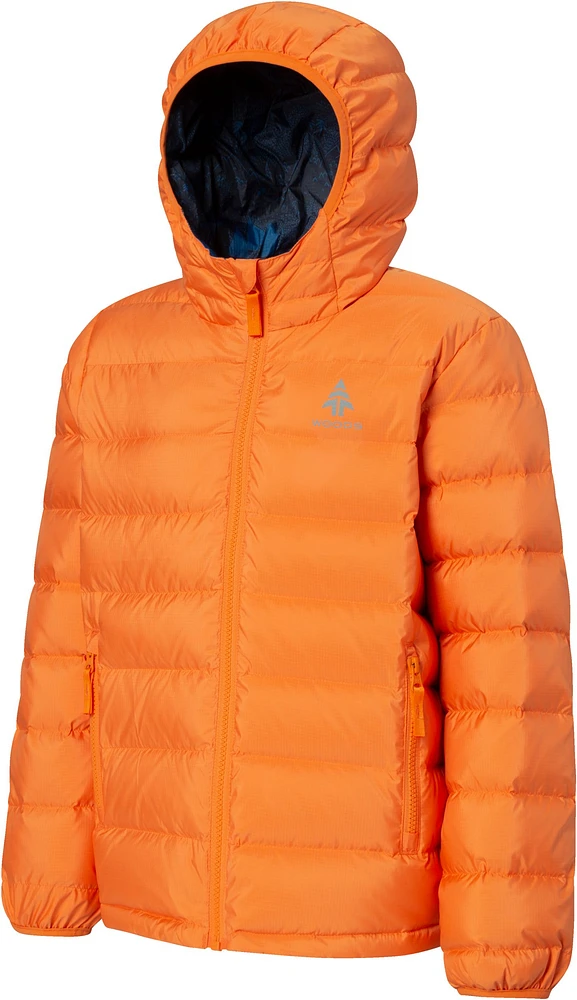 Woods Boys' Benington Winter Jacket, Kids', Down, Puffer, Insulated, Water Repellent, Hooded