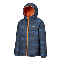 Woods Boys' Benington Winter Jacket, Kids', Down, Puffer, Insulated, Water Repellent, Hooded