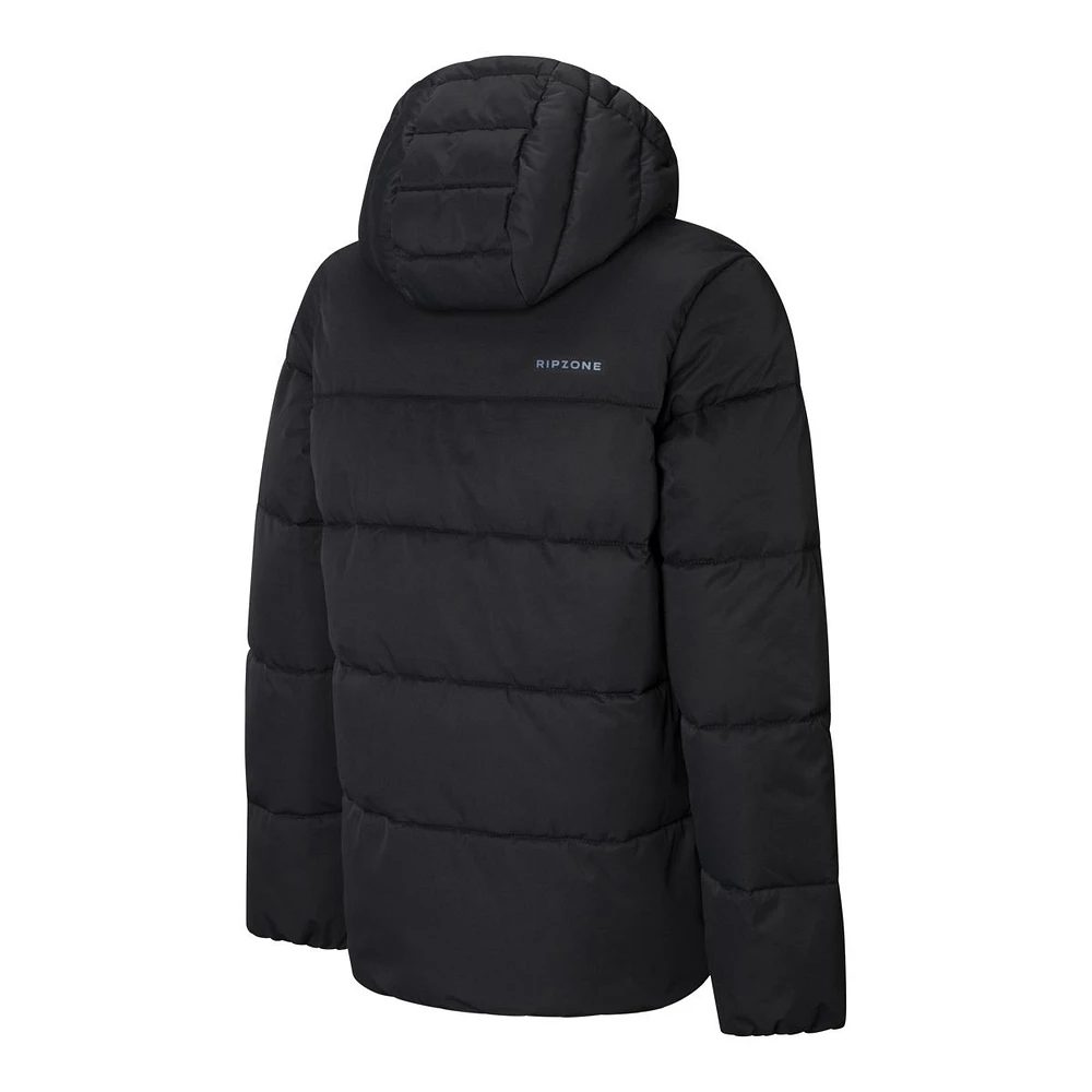 Ripzone Boys' Trenton Winter Jacket, Kids', Puffer, Insulated, Water Repellent, Hooded