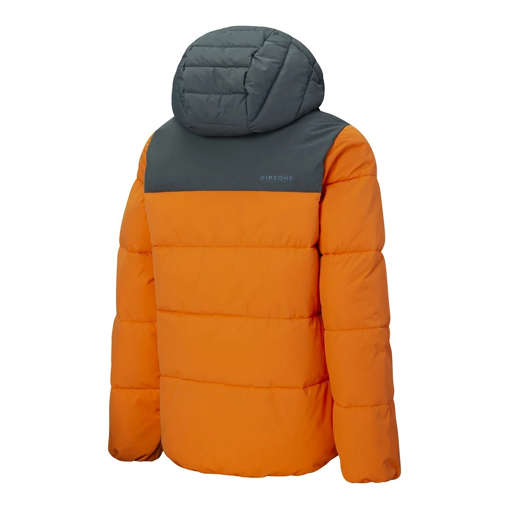 Ripzone Boys' Trenton Winter Jacket, Kids', Puffer, Insulated, Water Repellent, Hooded