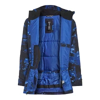 Under Armour Boys' Print Steeze Eaze Winter Jacket, Kids', Insulated, Waterproof, Hooded