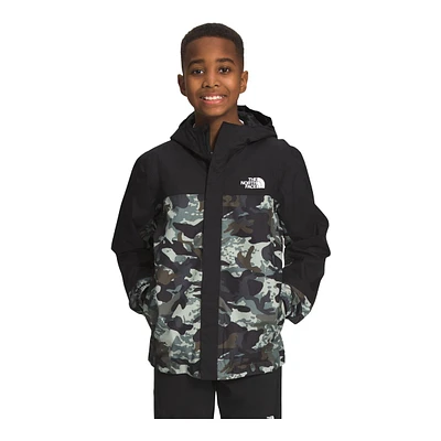 The North Face Boys' Printed Antora Rain Shell Jacket