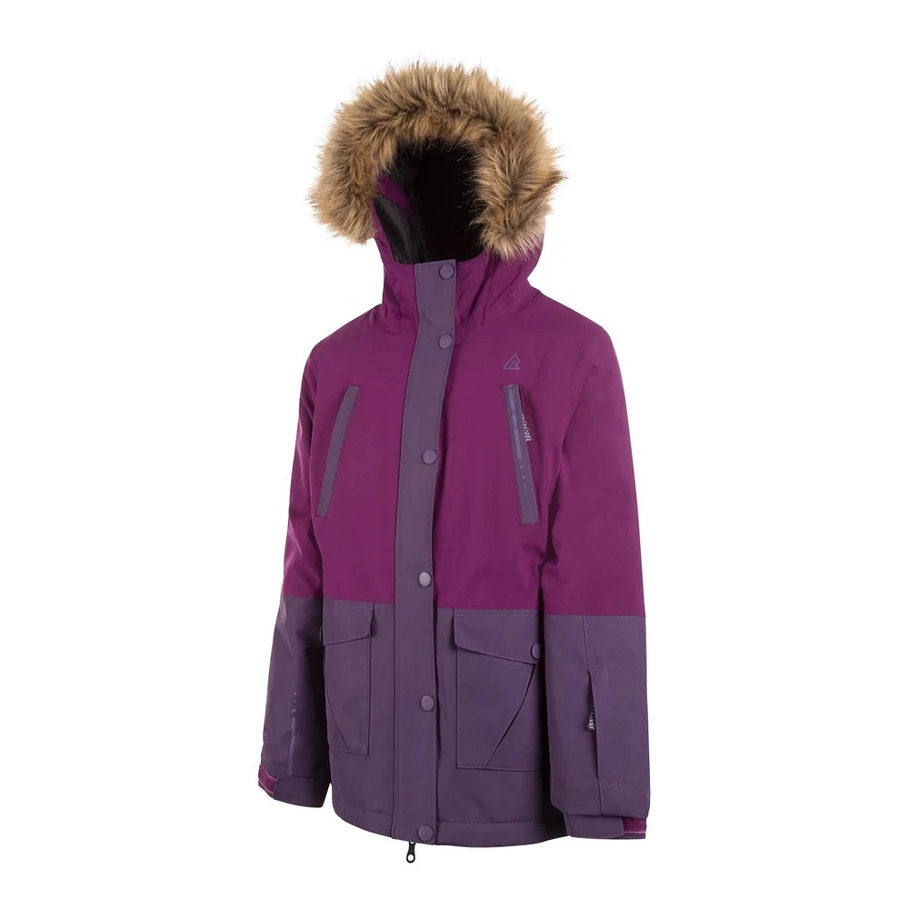 Ripzone Girls' Wallaby Winter Jacket, Kids', Insulated, Waterproof, Hooded