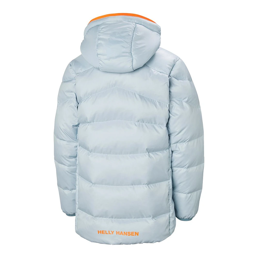 Helly Hansen Girls' Isfjord Winter Jacket, Kids', Down Mix, Insulated, Water-Repellent, Hooded