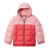 Columbia Girls' Pike Lake Winter Jacket, Kids', Puffer, Insulated, Windproof, Hooded