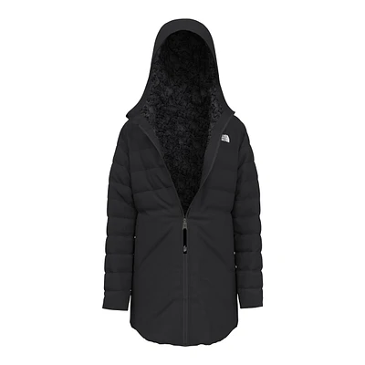 The North Face Girls' Mossbud Swirl Reversible Winter Jacket/Parka, Kids', Insulated, Hooded