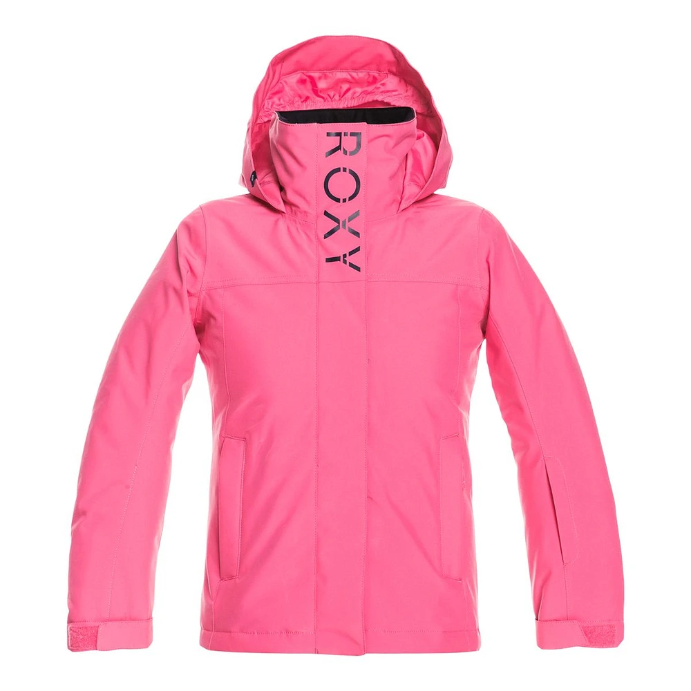 Roxy Girls' Galaxy Winter Jacket, Kids', Ski, Insulated, Waterproof, Hooded