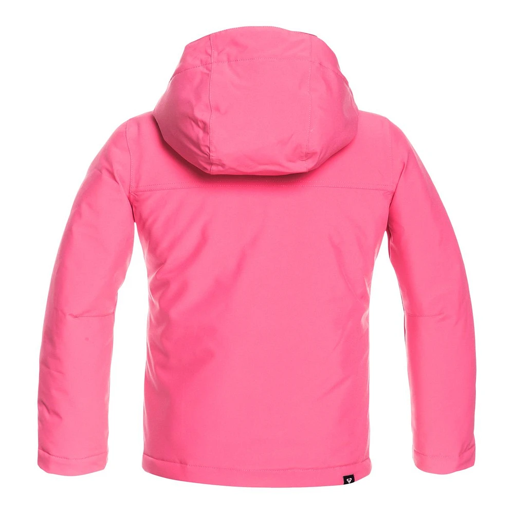 Roxy Girls' Galaxy Winter Jacket, Kids', Ski, Insulated, Waterproof, Hooded