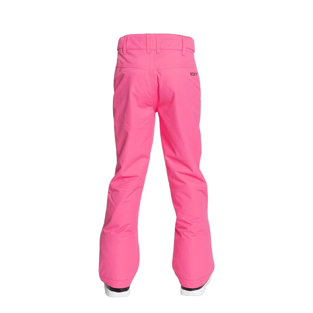 Roxy Kids' Backyard Snow Pants, Girls', Winter, Ski, Waterproof, Insulated