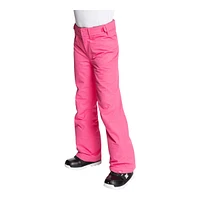 Roxy Kids' Backyard Snow Pants, Girls', Winter, Ski, Waterproof, Insulated