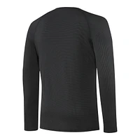 SAXX Men's Quest Lightweight Quick Dry Long Sleeve Crewneck Baselayer Shirt - Black