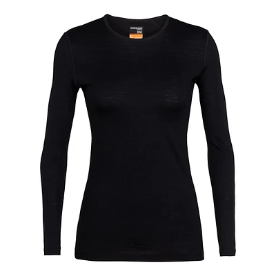 Icebreaker Women's 200 Oasis Crewneck Long Sleeve Base Layer Top