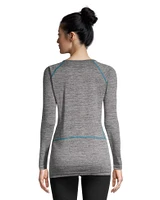 Ripzone Women's Poly Baselayer Crew Top - Charcoal