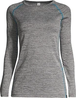 Ripzone Women's Poly Baselayer Crew Top - Charcoal