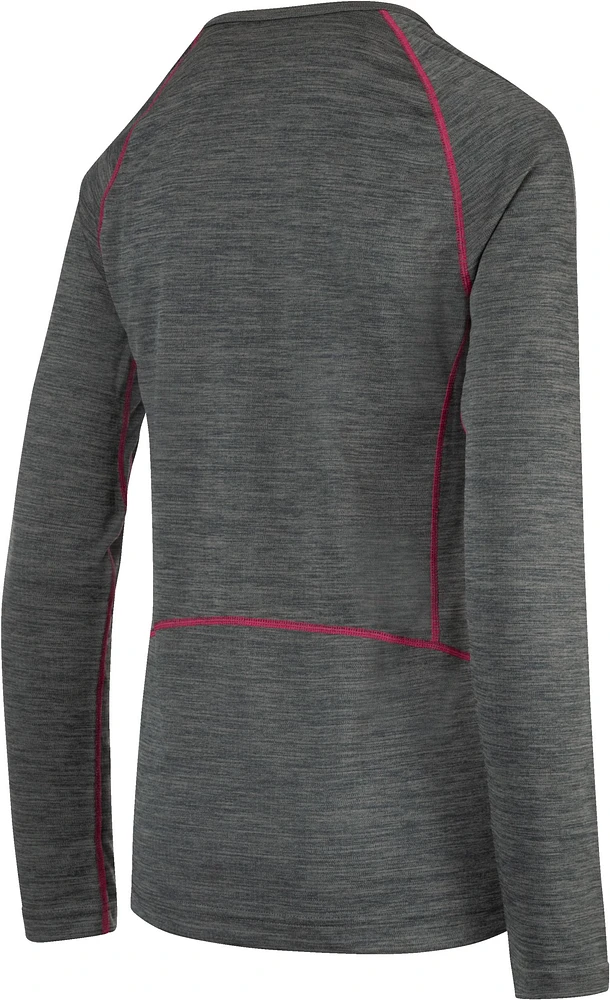 Ripzone Women's Poly Baselayer Crew Top - Charcoal