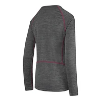 Ripzone Women's Poly Baselayer Crew Top - Charcoal