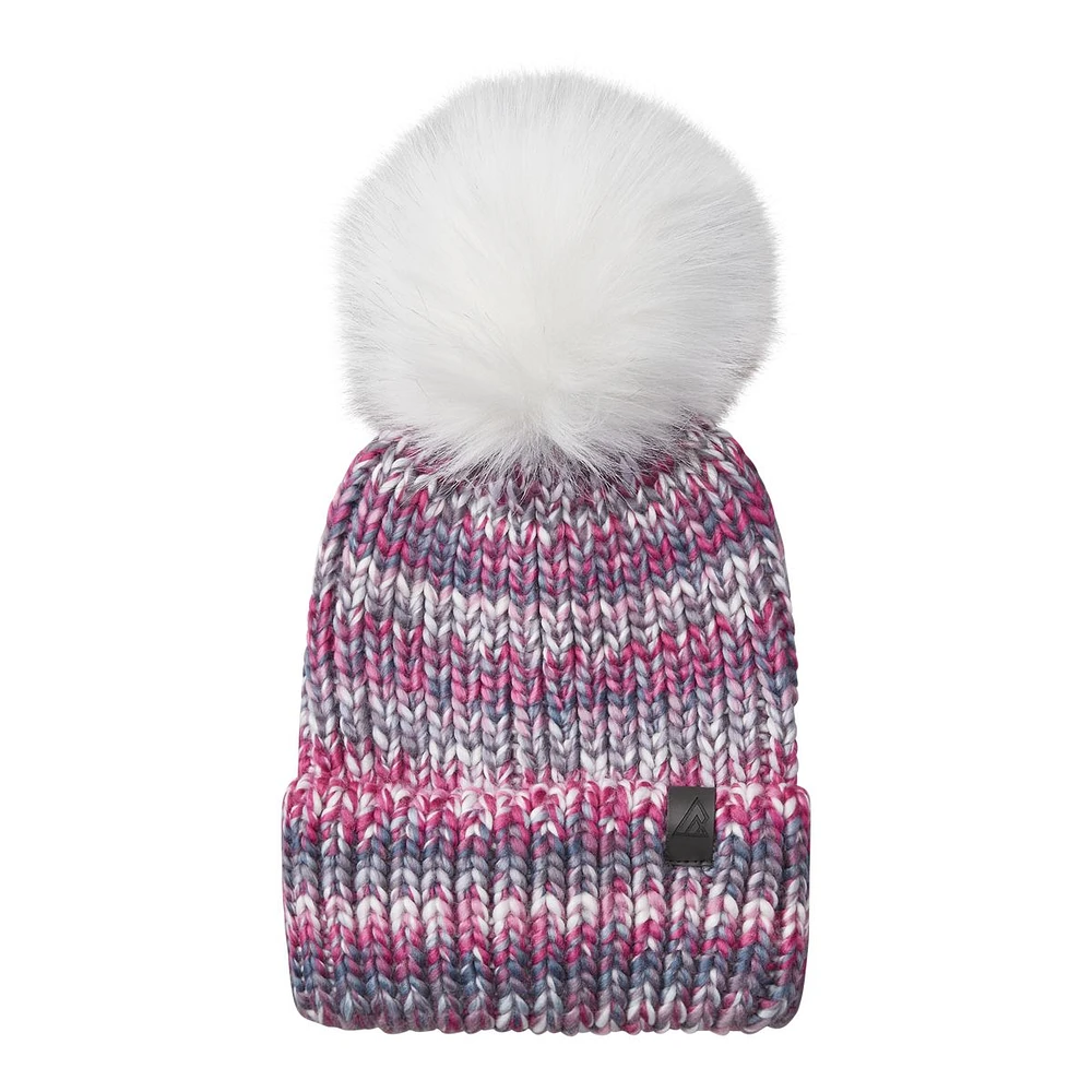 Ripzone Girls' Rainbow Pom Toque