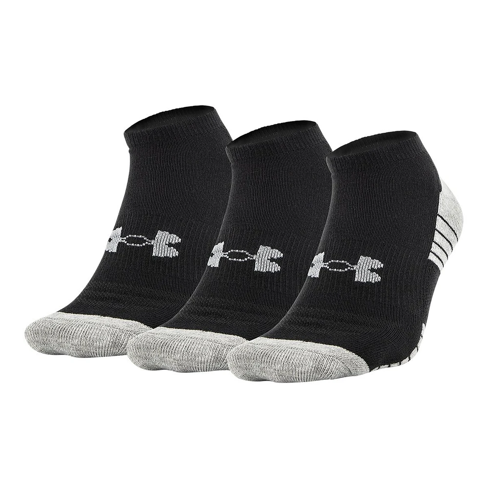 Under Armour Men's HeatGear Tech No Show Socks - 3 Pack