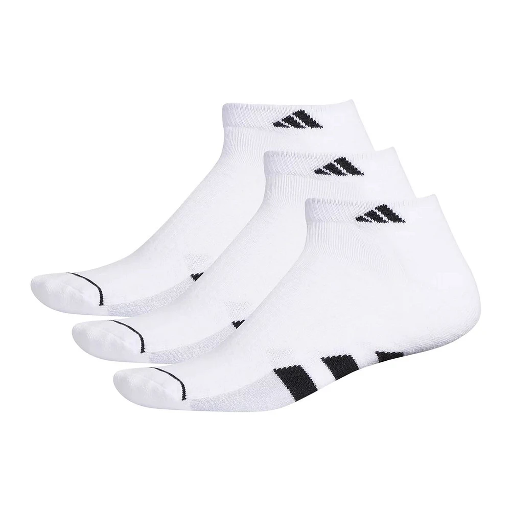 adidas Men's 3-Stripe Cushion III Low Socks - 3 pk