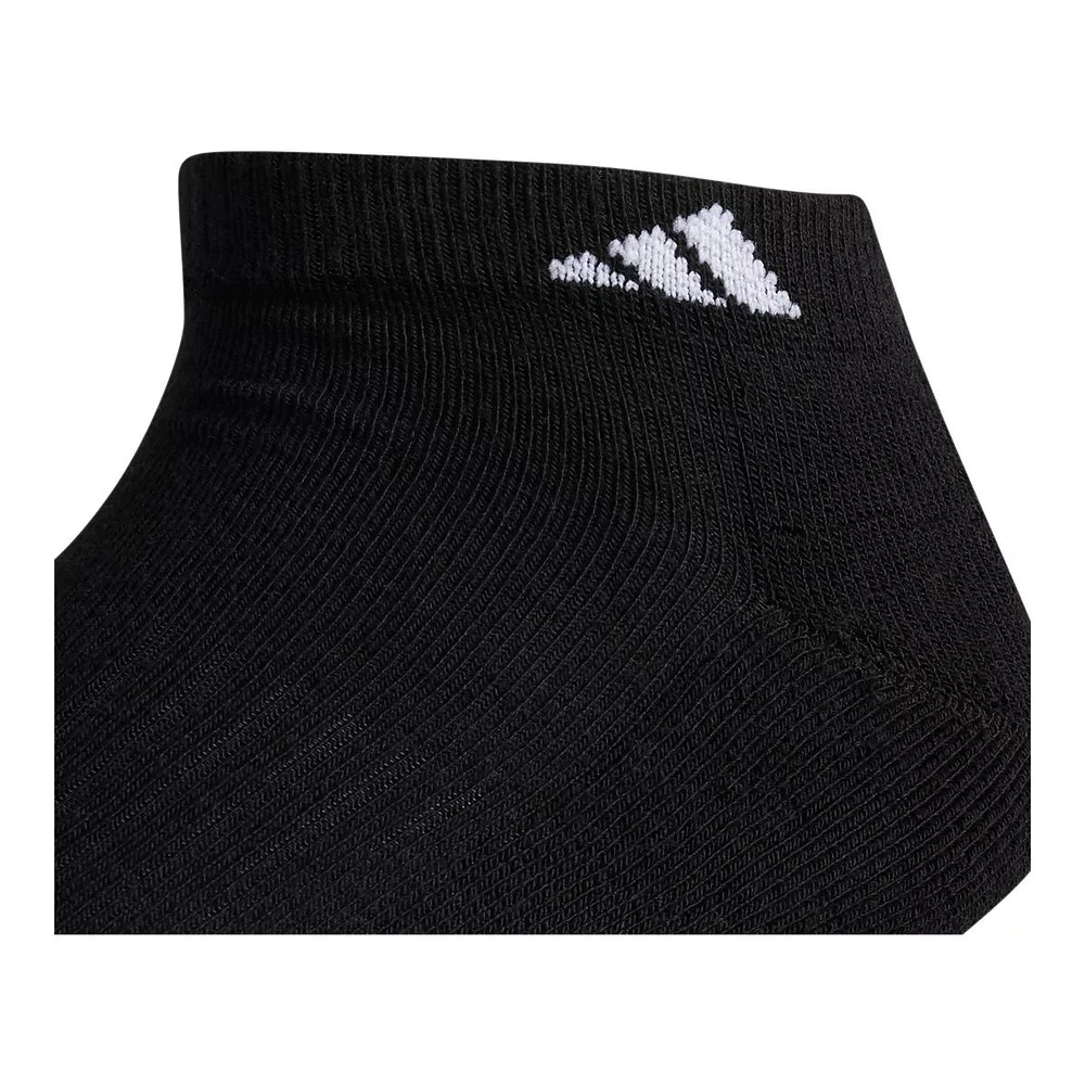 Adidas Men's 3-Stripe Cushion III Low Socks, Breathable, 3-Pack