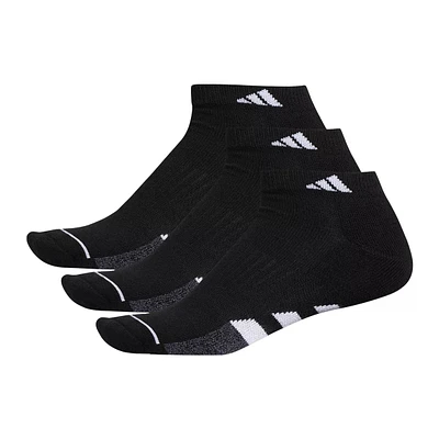 Adidas Men's 3-Stripe Cushion III Low Socks, Breathable, 3-Pack