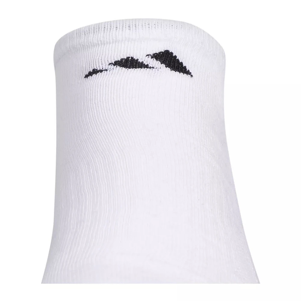 adidas Men's 3-Stripe Cushion II No-Show Socks, Moisture-Wicking, 3-Pack