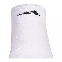 adidas Men's 3-Stripe Cushion II No-Show Socks, Moisture-Wicking, 3-Pack