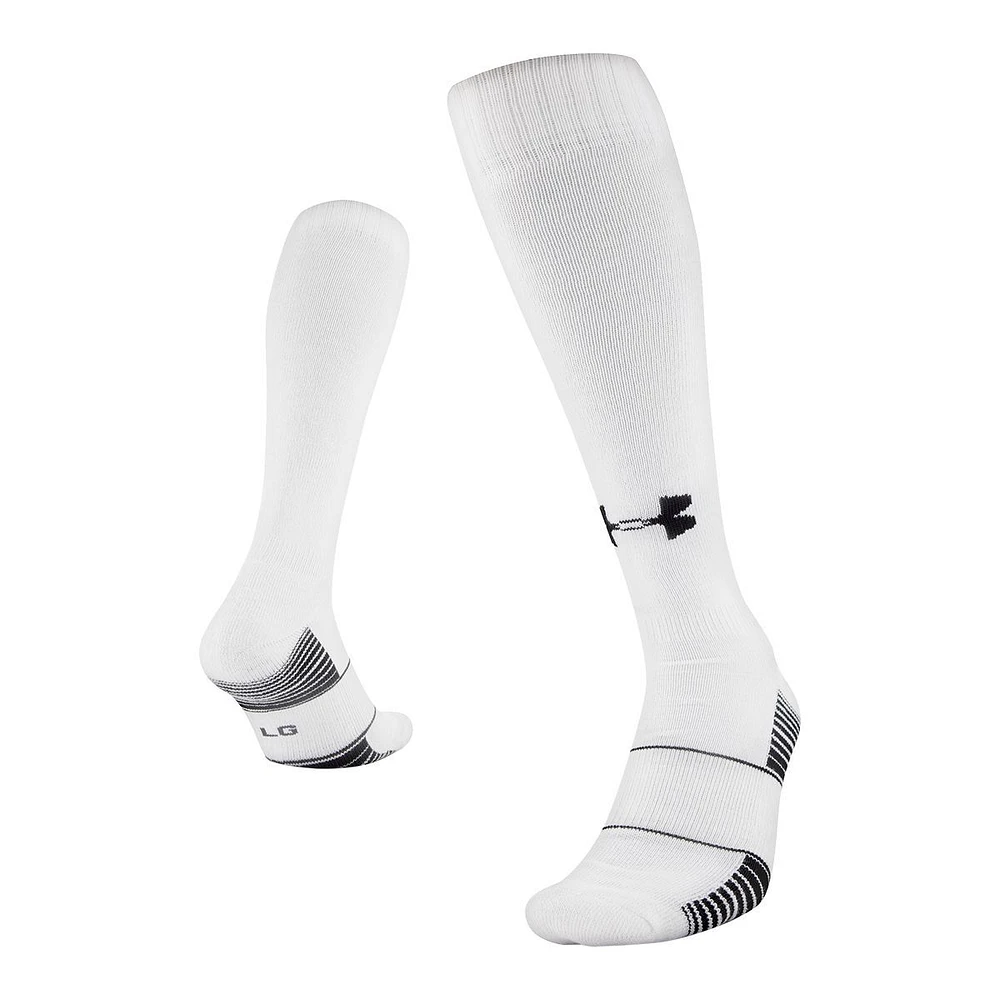 Under Armour Men's Over The Calf Hockey Crew Socks, Moisture-Wicking