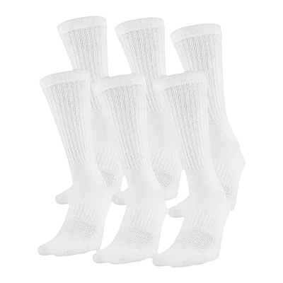 Under Armour Men's Training Cotton Crew Socks, Quick-Dry, 6-Pack