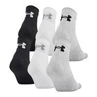 Under Armour Men's Training Cotton Quarter Socks, Quick-Dry, 6-Pack