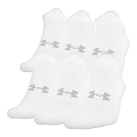 Under Armour Men's Training Cotton No-Show Socks, Quick-Dry, 6-Pack