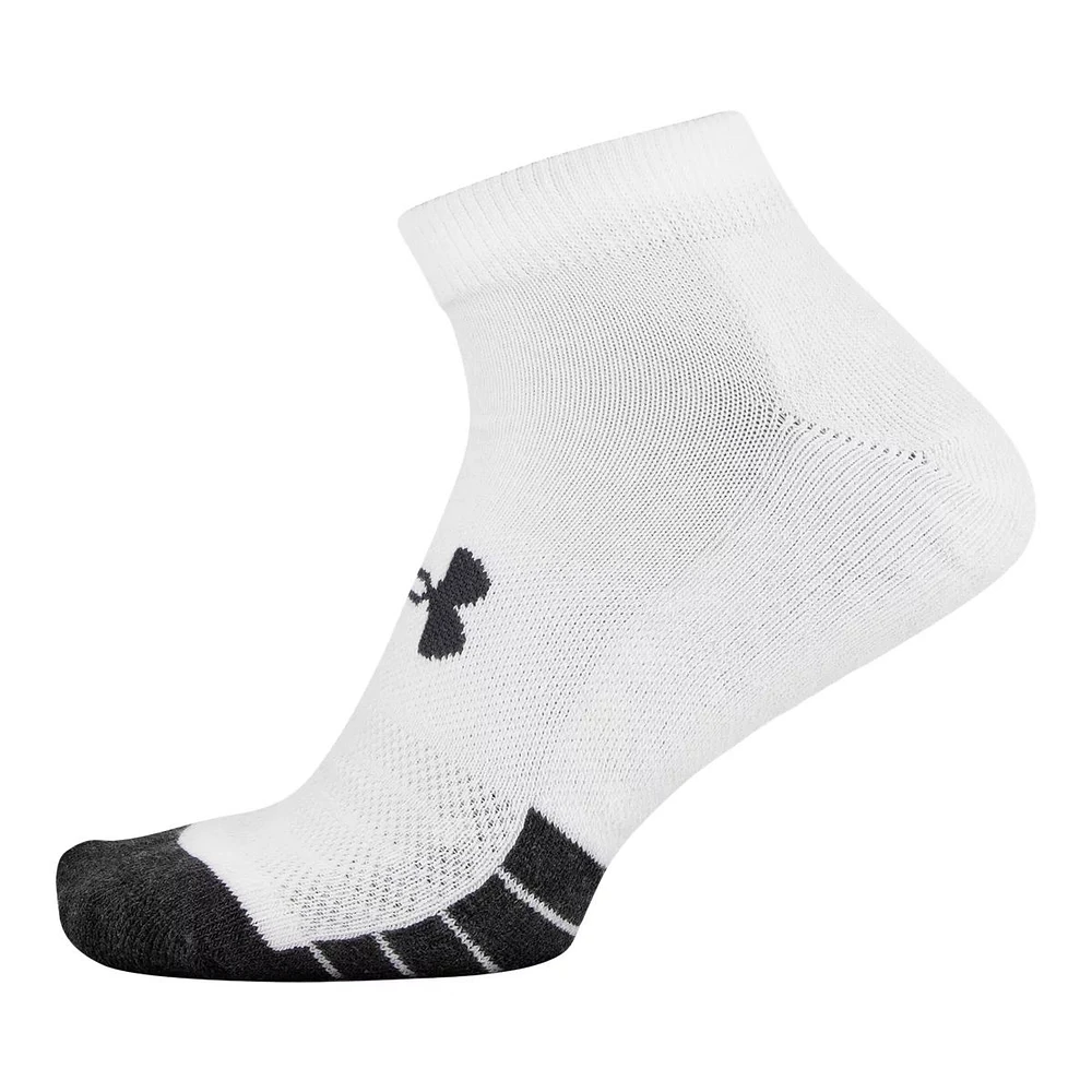 Under Armour Men's Performance Low Socks, Quick-Dry, 6-Pack